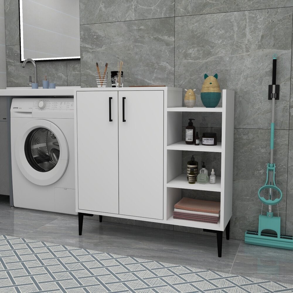 Víceúčelová skříňka Leskar - White