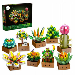 Botanická zahrada – květiny ze stavebnice (913 dílků)