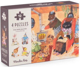 Puzzle Den s Minouchkas - 4 x 12 pcs