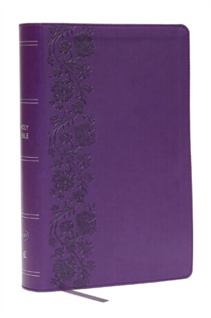 KJV Giant Print End-of-Verse Reference Bible, Purple Leathersoft, Red Letter, Comfort Print - Thomas Nelson