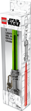 LEGO Star Wars gelové pero Světelný meč s klipem - světle zelené