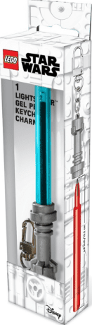 LEGO Star Wars gelové pero Světelný meč s klipem - azurové