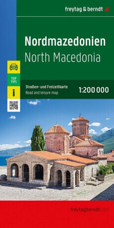 Severní Makedonie 1:200 000 / automapa + volnočasová mapa