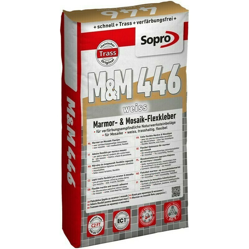 Hmota lepicí Sopro MFK 446 C2 FT bílá 25 kg