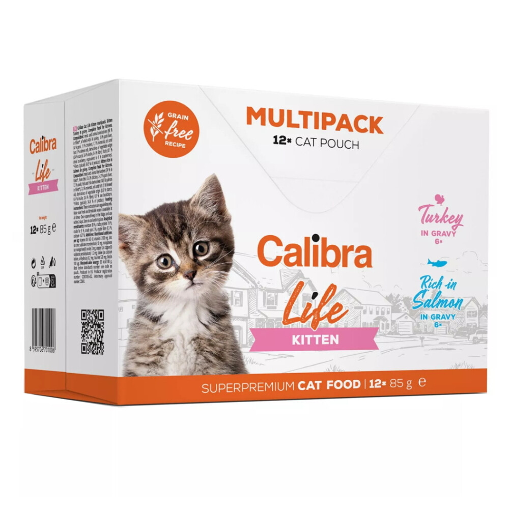 CALIBRA Life kapsa Kitten Multipack kapsičky pro koťata 12 x 85 g