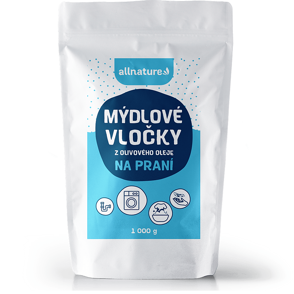 ALLNATURE Mýdlové vločky z olivového oleje 1000 g