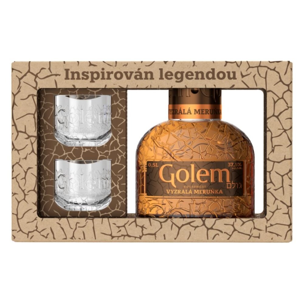 Golem Vyzrálá Meruňka 0,5l 37,5% + 2x sklo GB