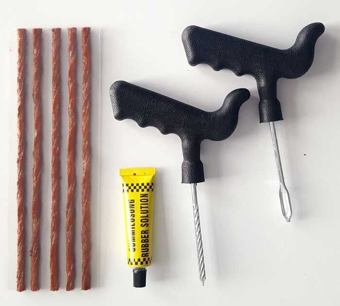 Sada na opravu bezdušových pneumatik 27ks, Kraft a Dele KD12507