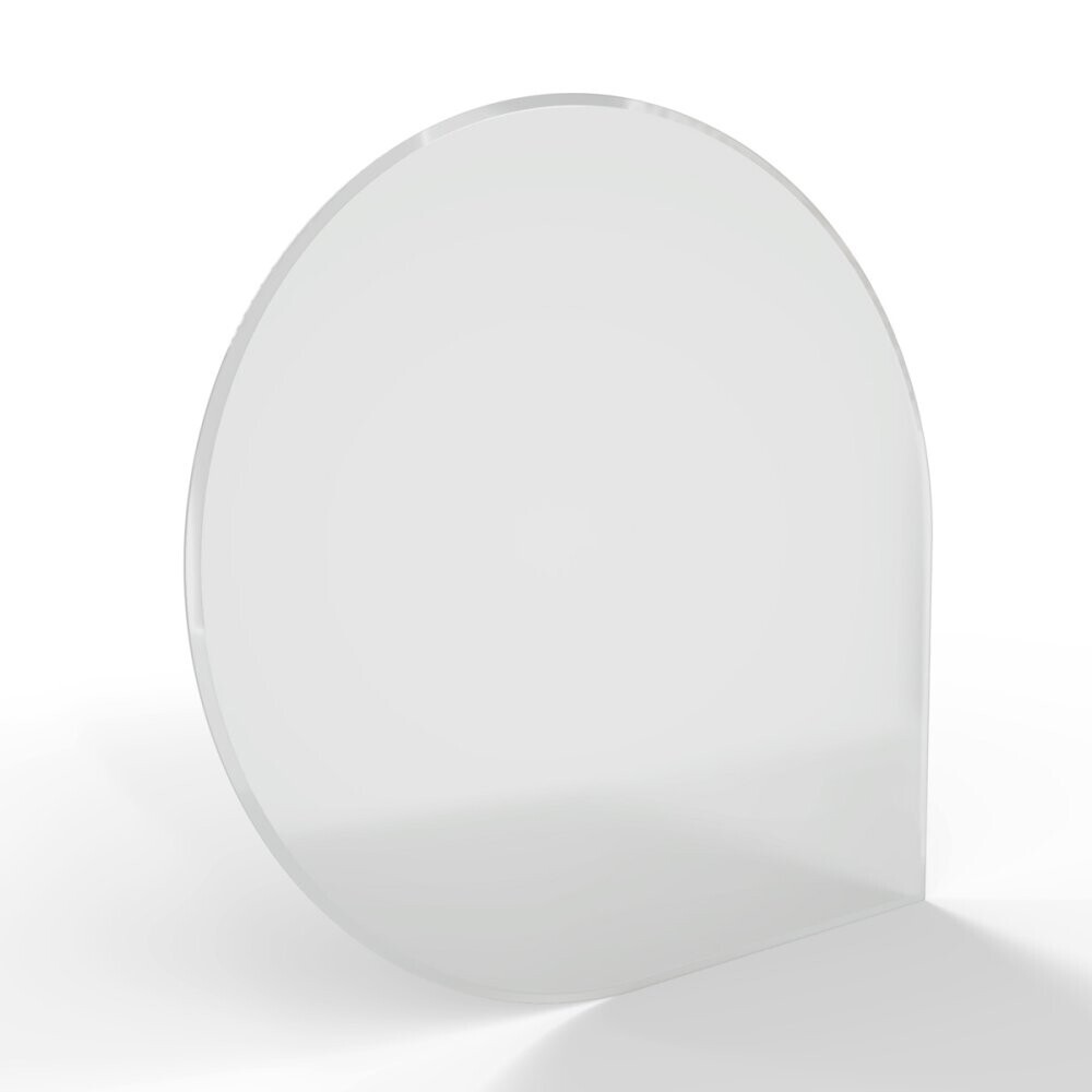 Sklo pod kamna - FLAMINGO Kapka 1100x1100 mm, fazeta, / 6 mm