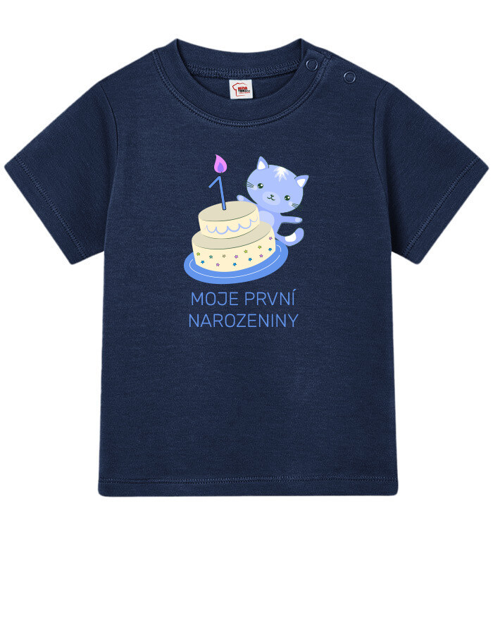 Dětské tričko – Kočička s volitelným věkem