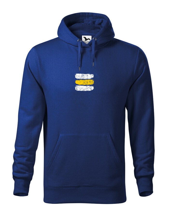 Pánská mikina Turistická značka – žlutá | Styl pro milovníky hor a dobrodružství