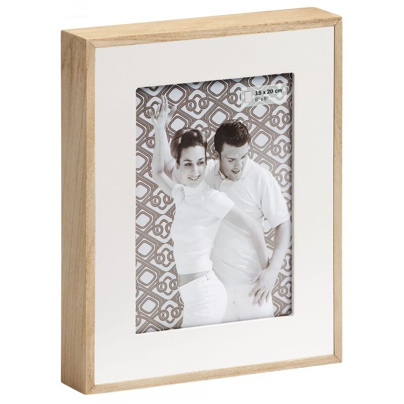 WALTHER DOUBLE rámeček, natural/bílý