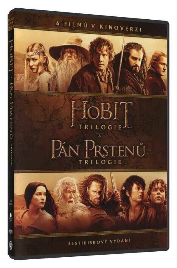 Kolekce Středozemě: Pán prstenů / Hobit (6 DVD) - kinoverze