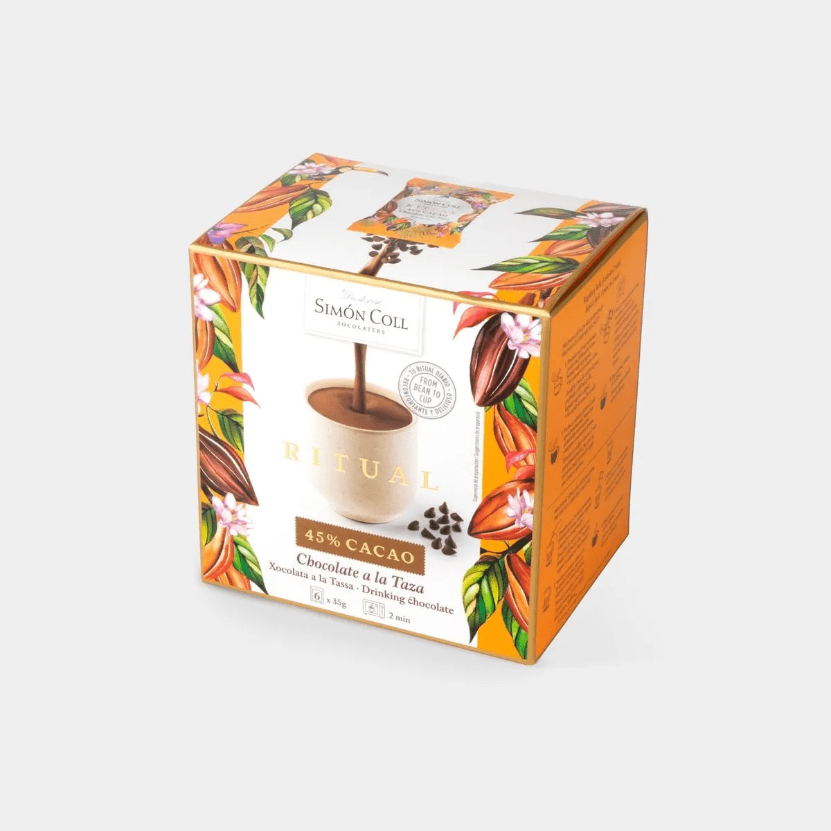 Simón Coll horká čokoláda 45 % 6ks
