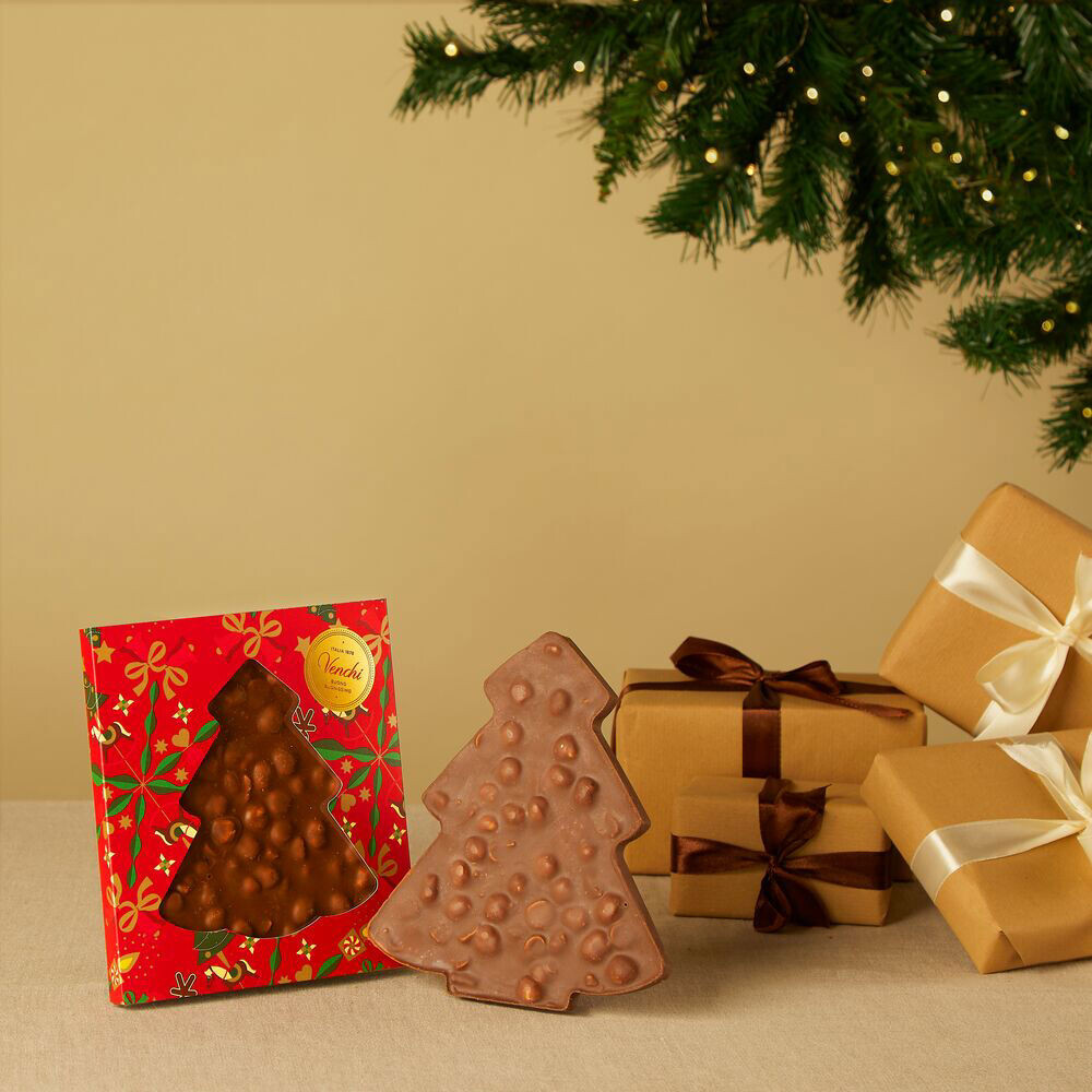 Venchi čokoládová borovice s lískovými oříšky 200g