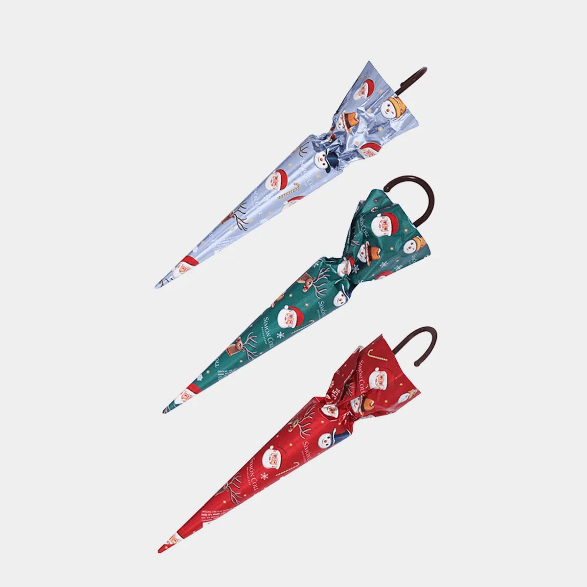 Simón Coll čokoládový deštníček Vánoce mléčná čokoláda 35g