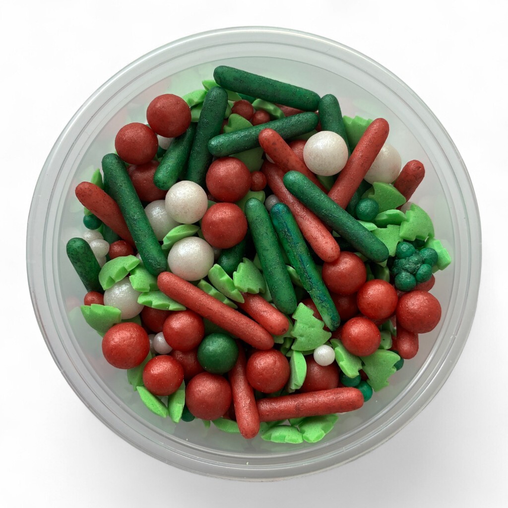 Hospodyňkám.cz Cukrové zdobení Vánoční mix Zelený 40g