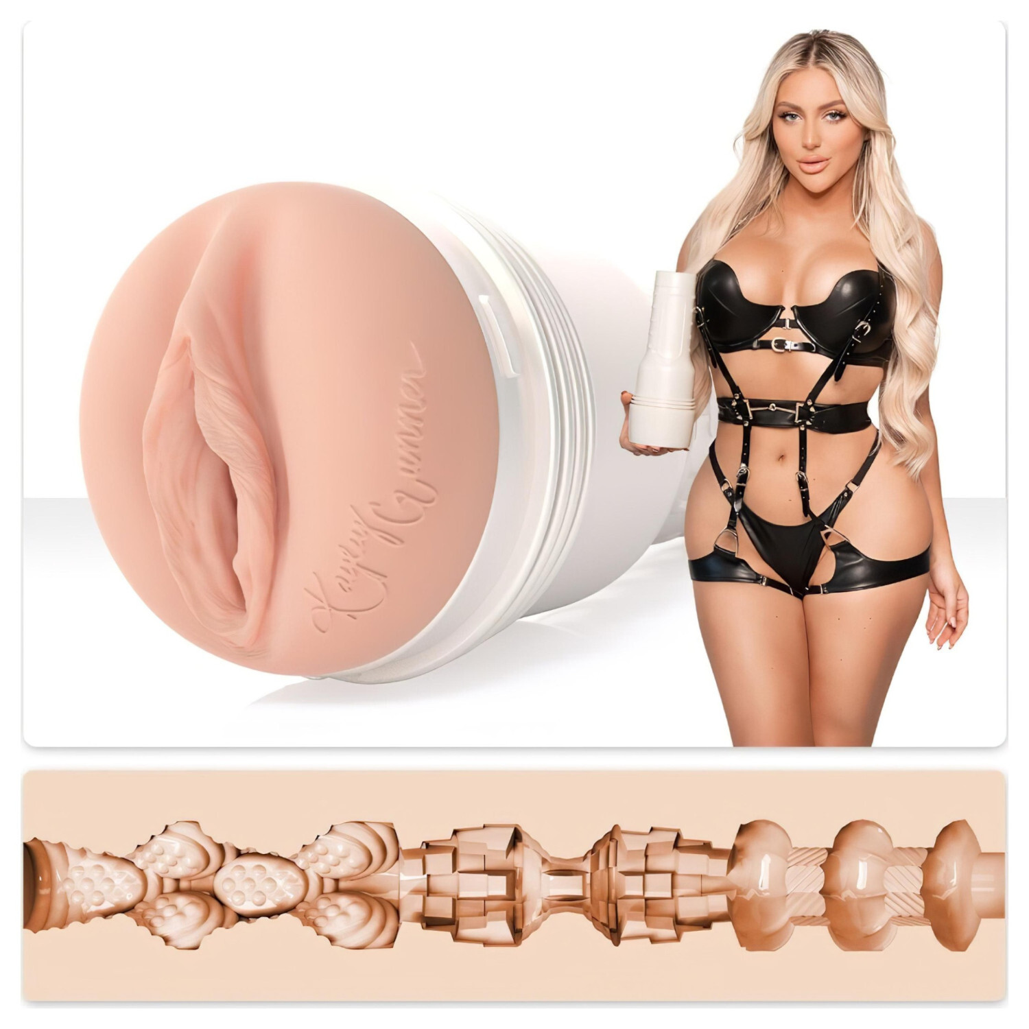 Fleshlight Kayley Gunner - realistická vagina (natural)