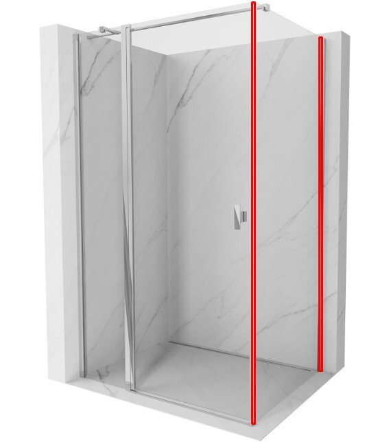 MEXEN MIST nástěnný profil, chrom 8A0-00-01