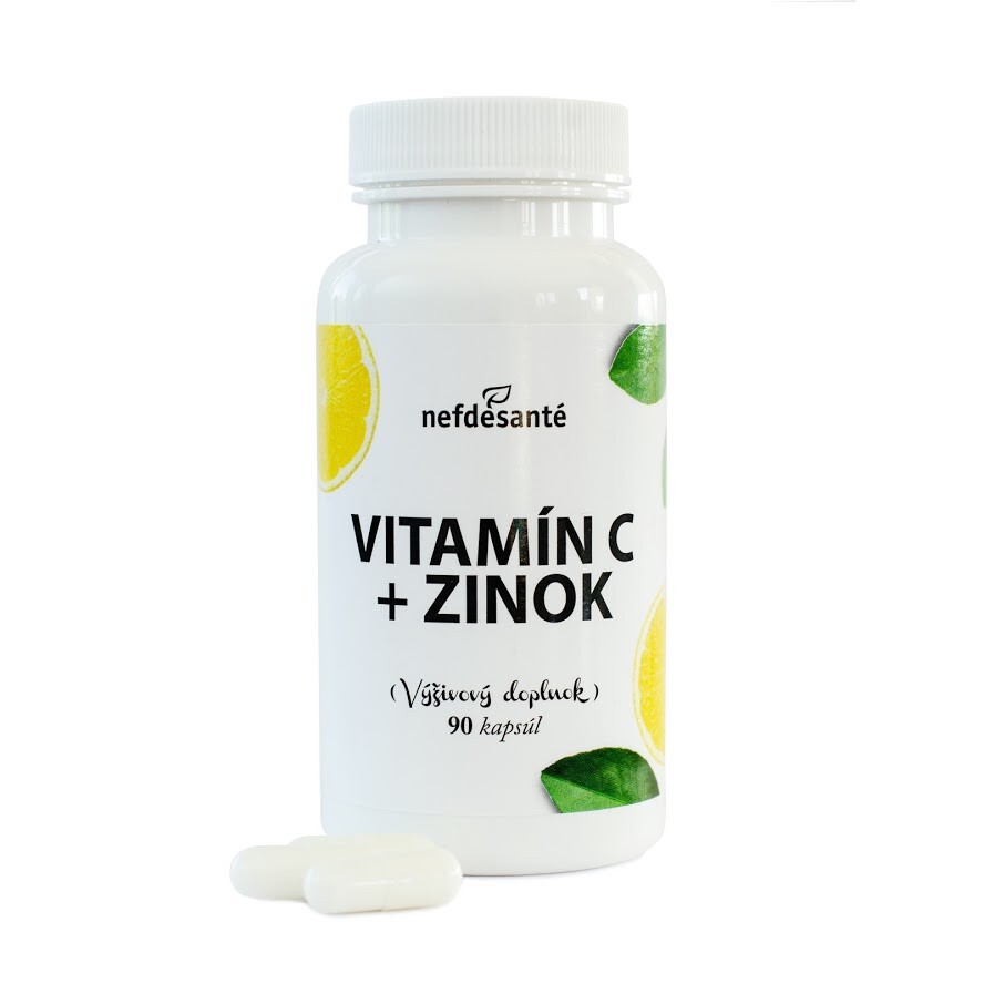 Nefdesante VITAMIN C + ZINEK (tobolky 1x90 ks) 90 kapsúl