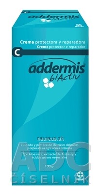 LABORATORIOS iNDAS, S.A.U. Addermis biActiv C Ochranný krém s oxidem zinečnatým 1x100 g 100g