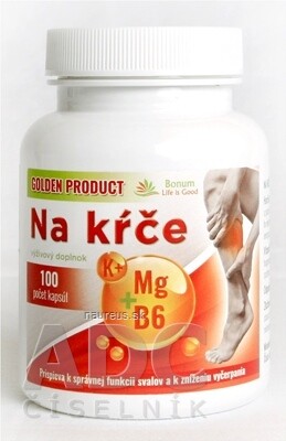 Pavol Kurbel GOLDEN PRODUCT Na křeče cps (Magnézium + B6 + Draslík) 1x100 ks