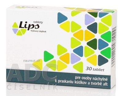 PHARMACY LAB Sp. z o.o. Lips tablety tbl, při náchylnosti na popraskané koutky a afty 1x30 ks