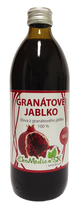 Ekomedica 1 Šťáva Granátové jablko 100% - 500 ml-1 500 ml