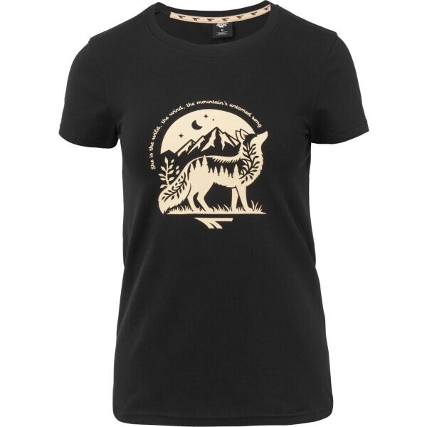 Hi-Tec VOLFI Dámské bavlněné triko, černá, velikost