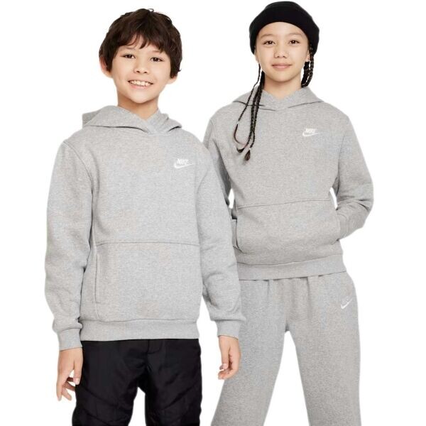 Nike SPORTSWEAR Dětská mikina, šedá, velikost
