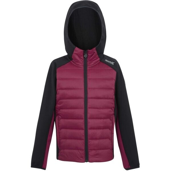 REGATTA OUTDOORS KIELDER IX HYBRID JR Dětská bunda, vínová, velikost 9-10Y