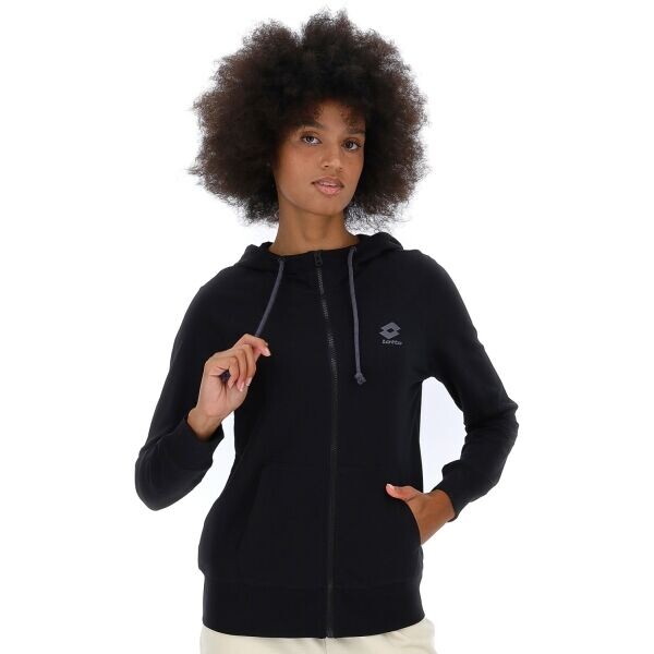 Lotto SMART OG FULL-ZIP HOODIE Dámská mikina, černá, velikost
