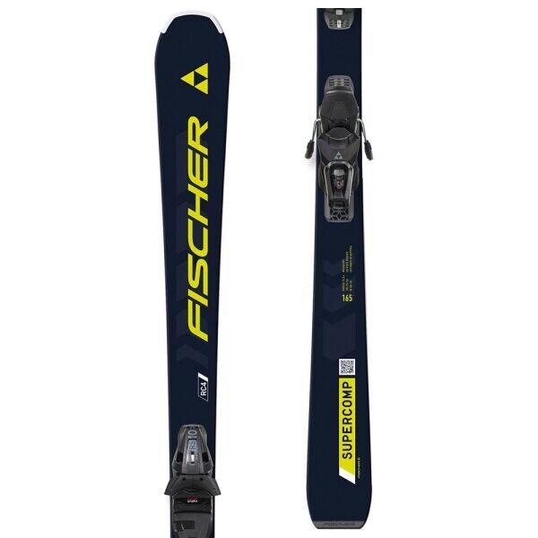 Fischer RC4 SUPERCOMP SLR + RS 10 SLR Sjezdové lyže, černá, velikost