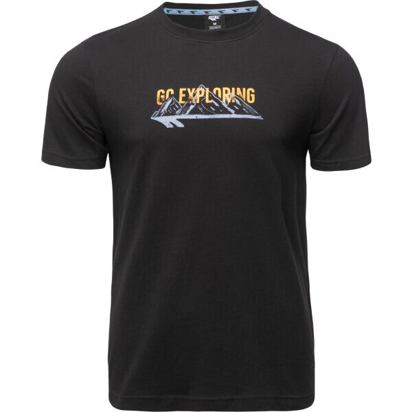 Hi-Tec HOUCINE Pánské bavlněné triko, černá, velikost