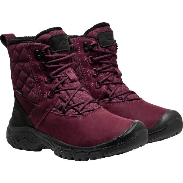 Keen GRETA BOOT II WP Dámská zimní obuv, vínová, velikost 38