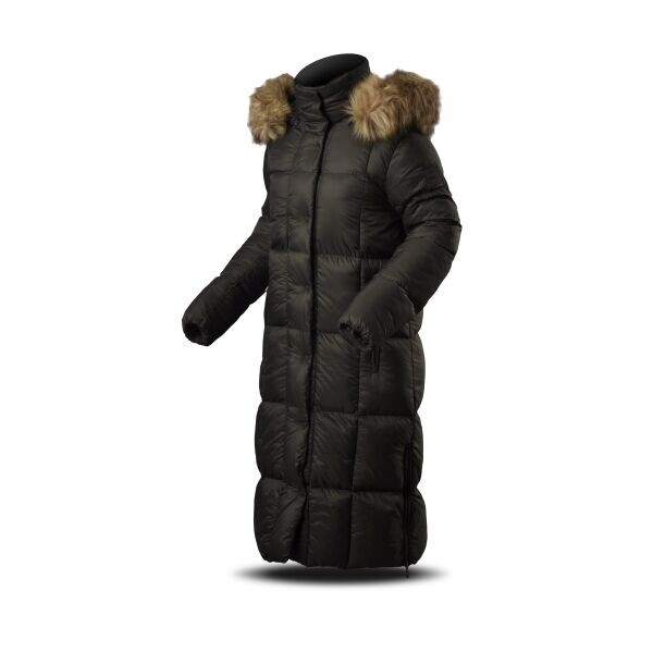 TRIMM SILKY Dámský zimní kabát, khaki, velikost