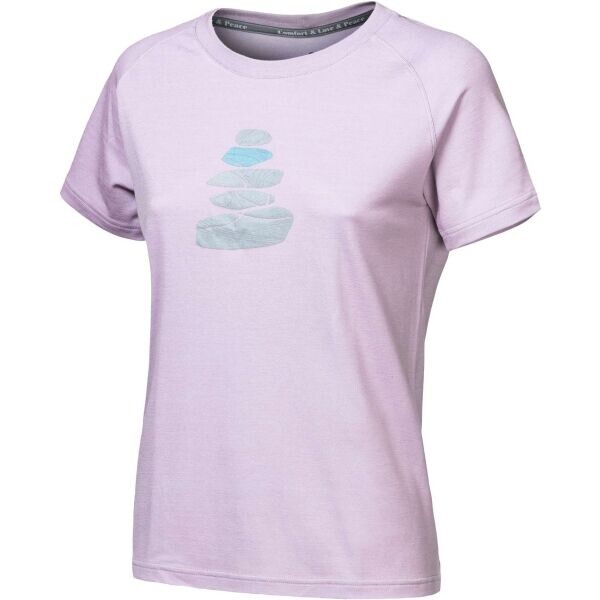 Sensor MERINO BLEND STONE W Dámské funkční triko, fialová, velikost