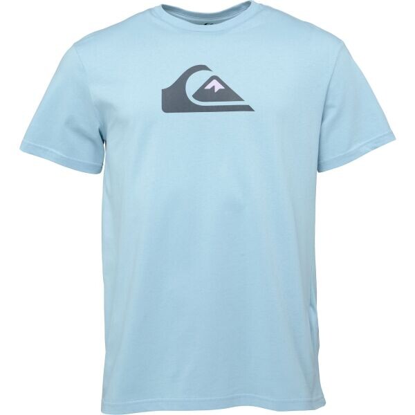 Quiksilver COMP LOGO SS Pánské triko, světle modrá, velikost