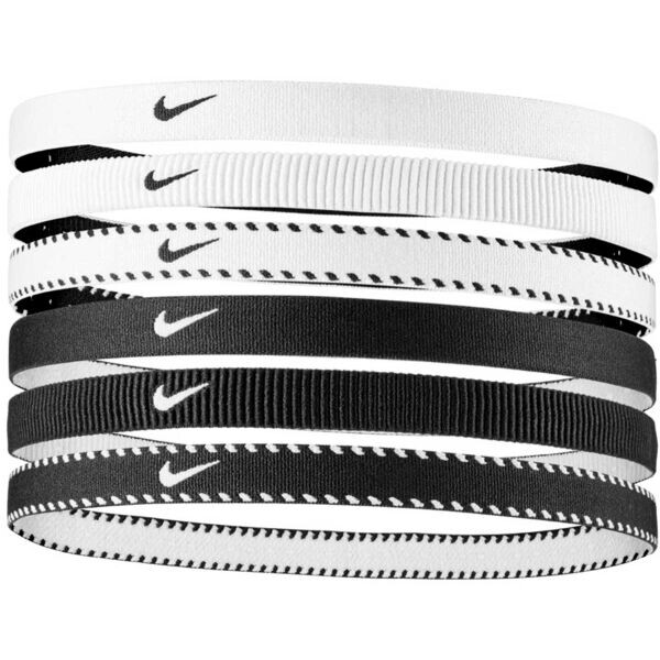 Nike FLEX CLASSIC HEADBANDS 6PK Čelenky, černá, velikost
