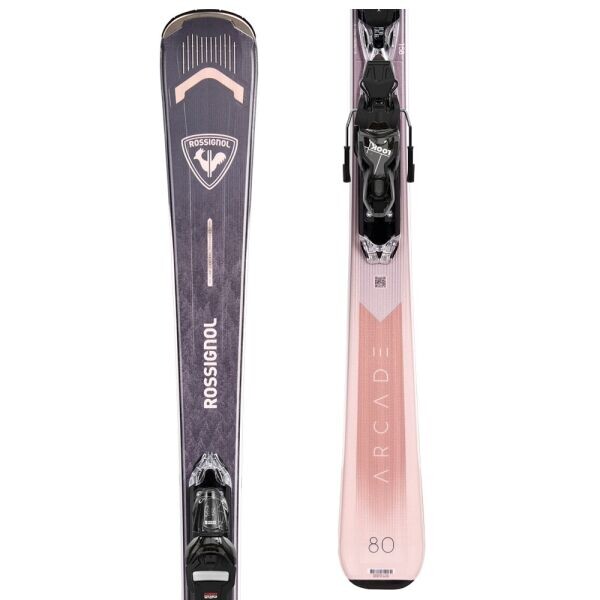 Rossignol ARCADE W 80 XPRESS + XPRESS W 10 GW Dámské sjezdové lyže, fialová, velikost