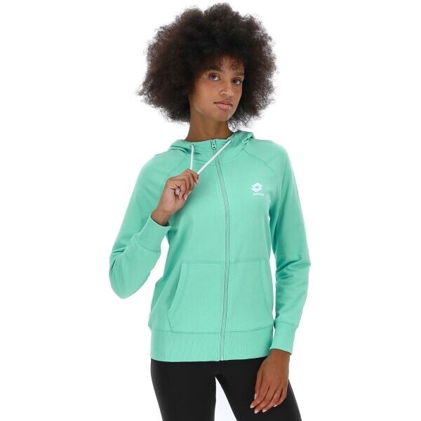 Lotto SMART OG FULL-ZIP HOODIE Dámská mikina, zelená, velikost