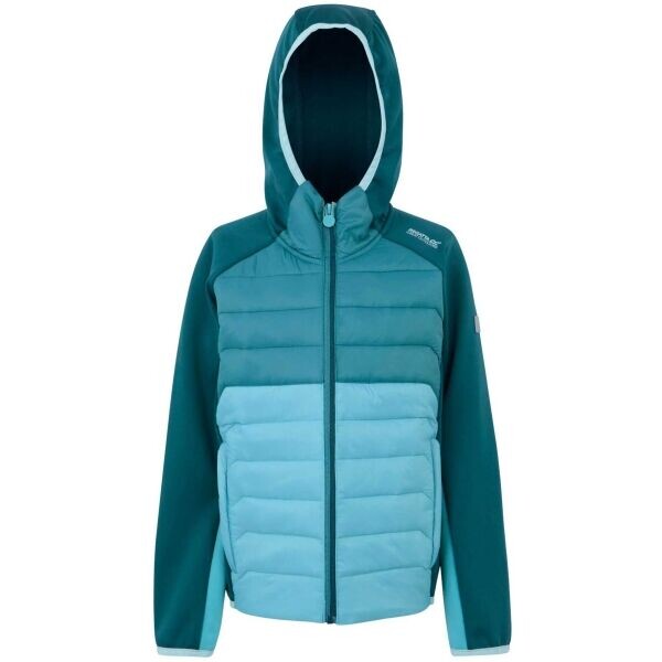 REGATTA OUTDOORS KIELDER IX HYBRID JR Dětská bunda, tyrkysová, velikost