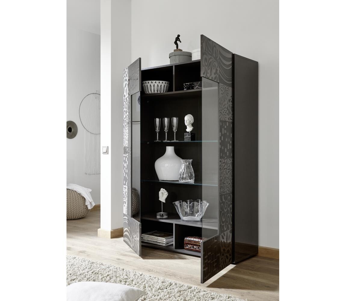 MC Akcent Vitrína ARIA antracit 202383-06