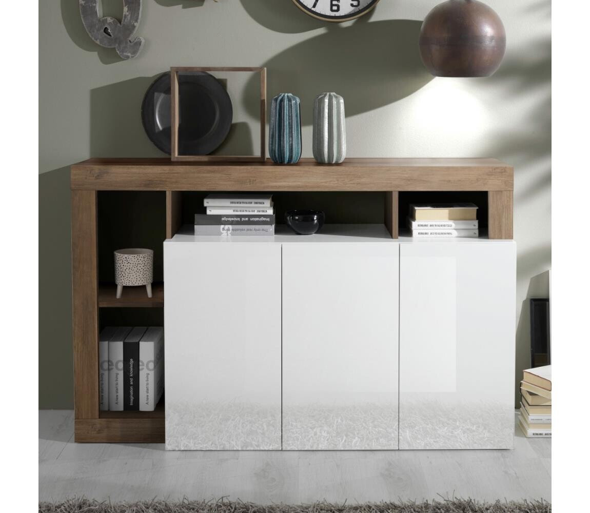 MC Akcent Komoda LENOR bílá/dub 209030-05MR