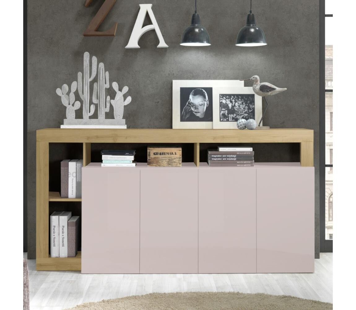 MC Akcent Komoda LENOR kašmír/světlý dub 203130-08K