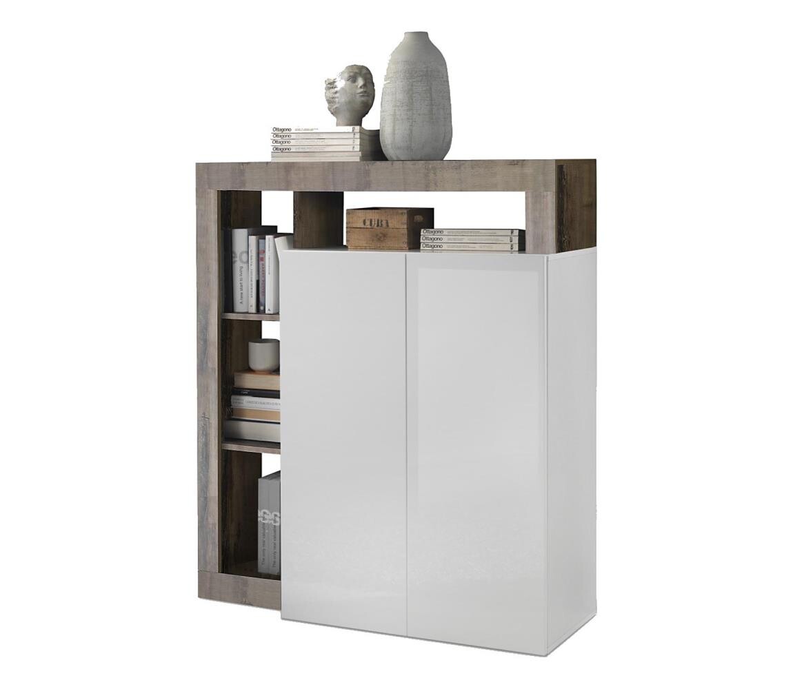 MC Akcent Komoda LENOR bílá/javor 209030-04P