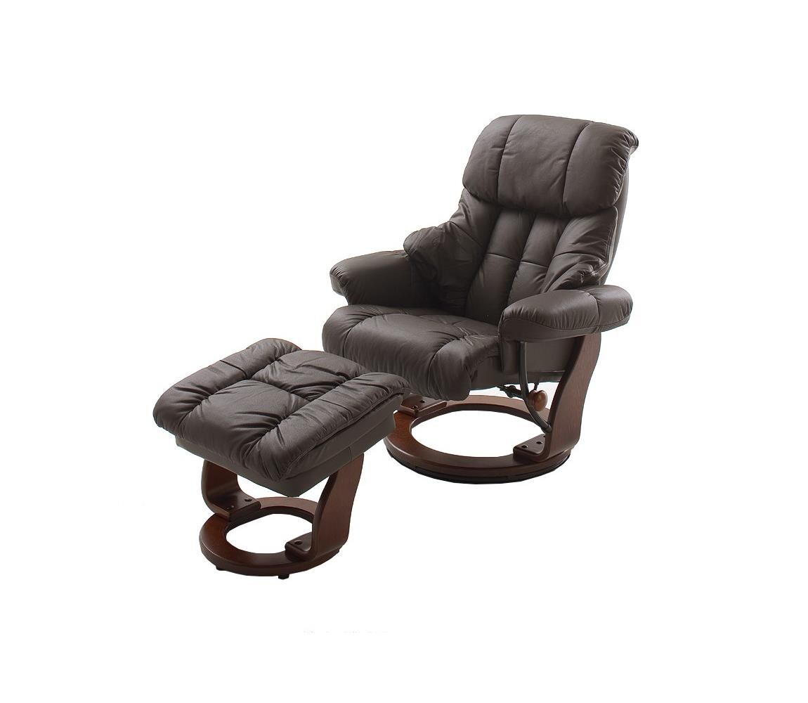 MC Akcent Polohovací křeslo HABI hnědá/ořech 4027207038991