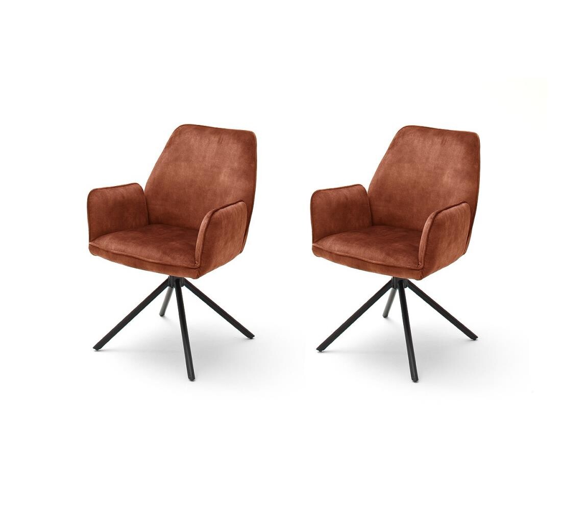 MC Akcent Jídelní židle NEXORO 2 ks červená 4027207171780