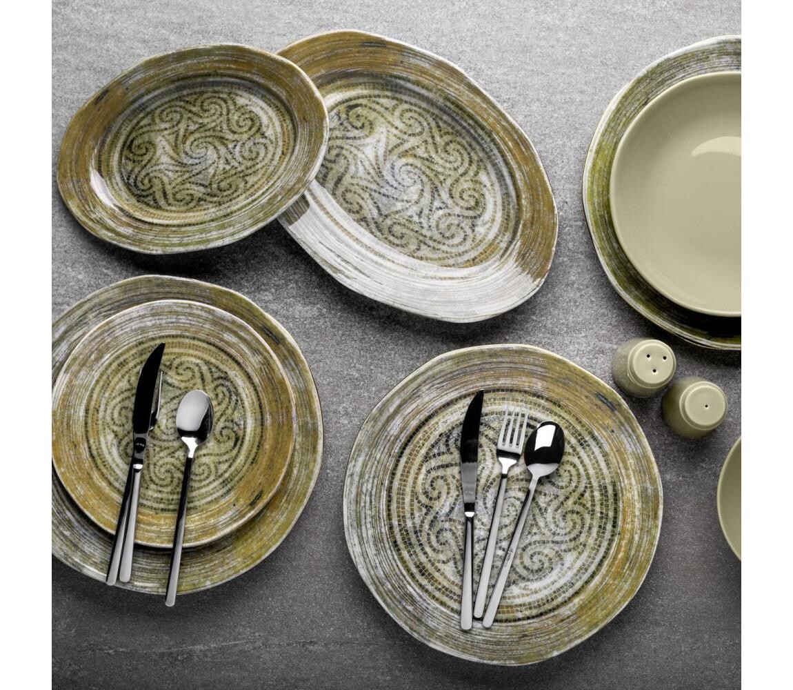 Jídelní sada 29 ks zelená/porcelán 868ARY1151