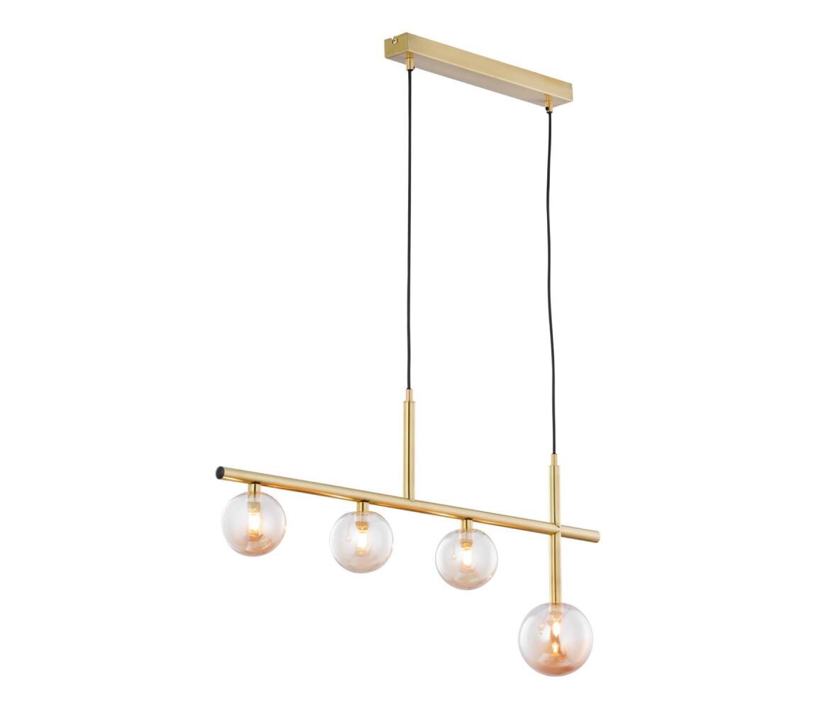 Jupiter 1899 - Lustr na lanku NEPTUN 4xG9/14W/230V zlatá 1899